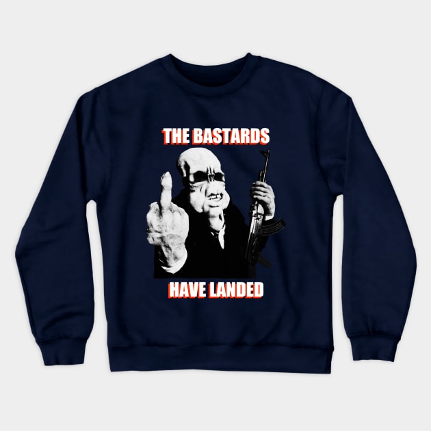 The Bastards Have Landed Crewneck Sweatshirt by zombill